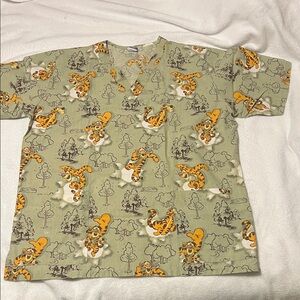 Disney Green Tigger Short Sleeve Tee , non stretch